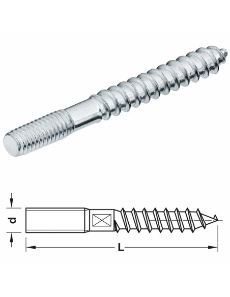 TORNILLO DE ROSCA COMBINADA - M4